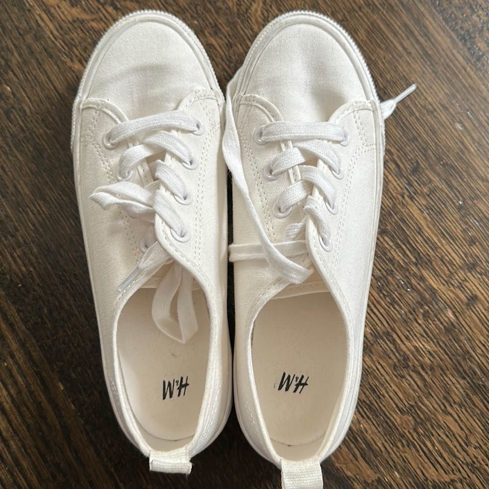 White sneakers